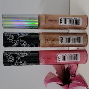 HARD CANDY GLOSSAHOLIC Lip Gloss 0.38 oz Tipsy #369, Icing493, Caramel Twist 835